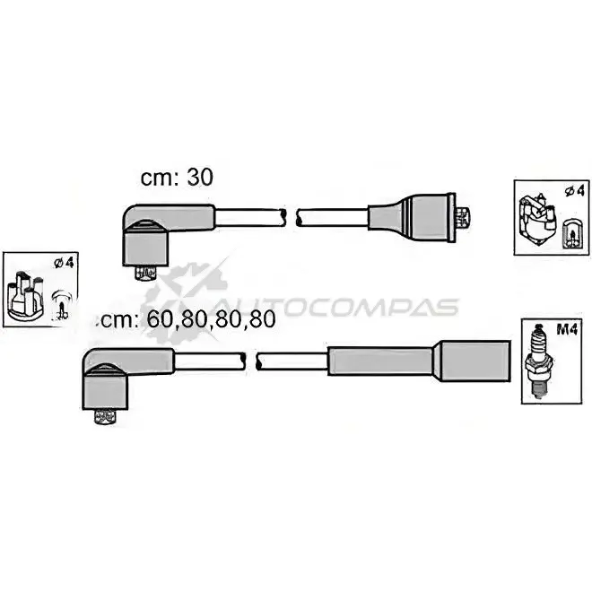 Высоковольтные провода зажигания PATRON PSCI1012 3537268 6U DC3GP изображение 0