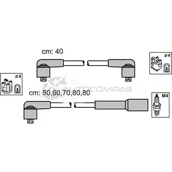 Высоковольтные провода зажигания PATRON 3537266 FCMGS P PSCI1010 изображение 0
