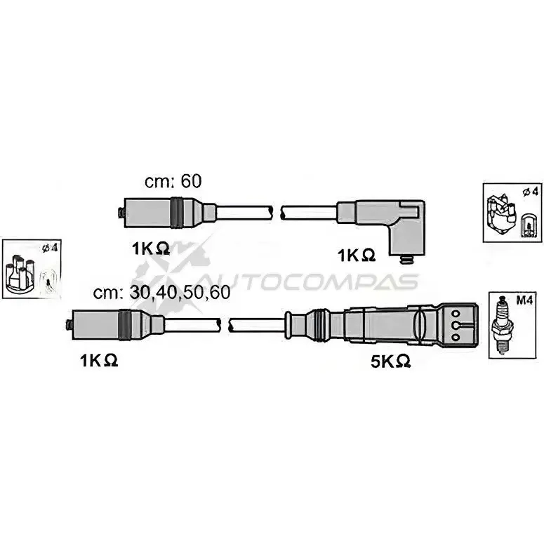 Высоковольтные провода зажигания PATRON PSCI1000 3537256 2RNZG N изображение 0