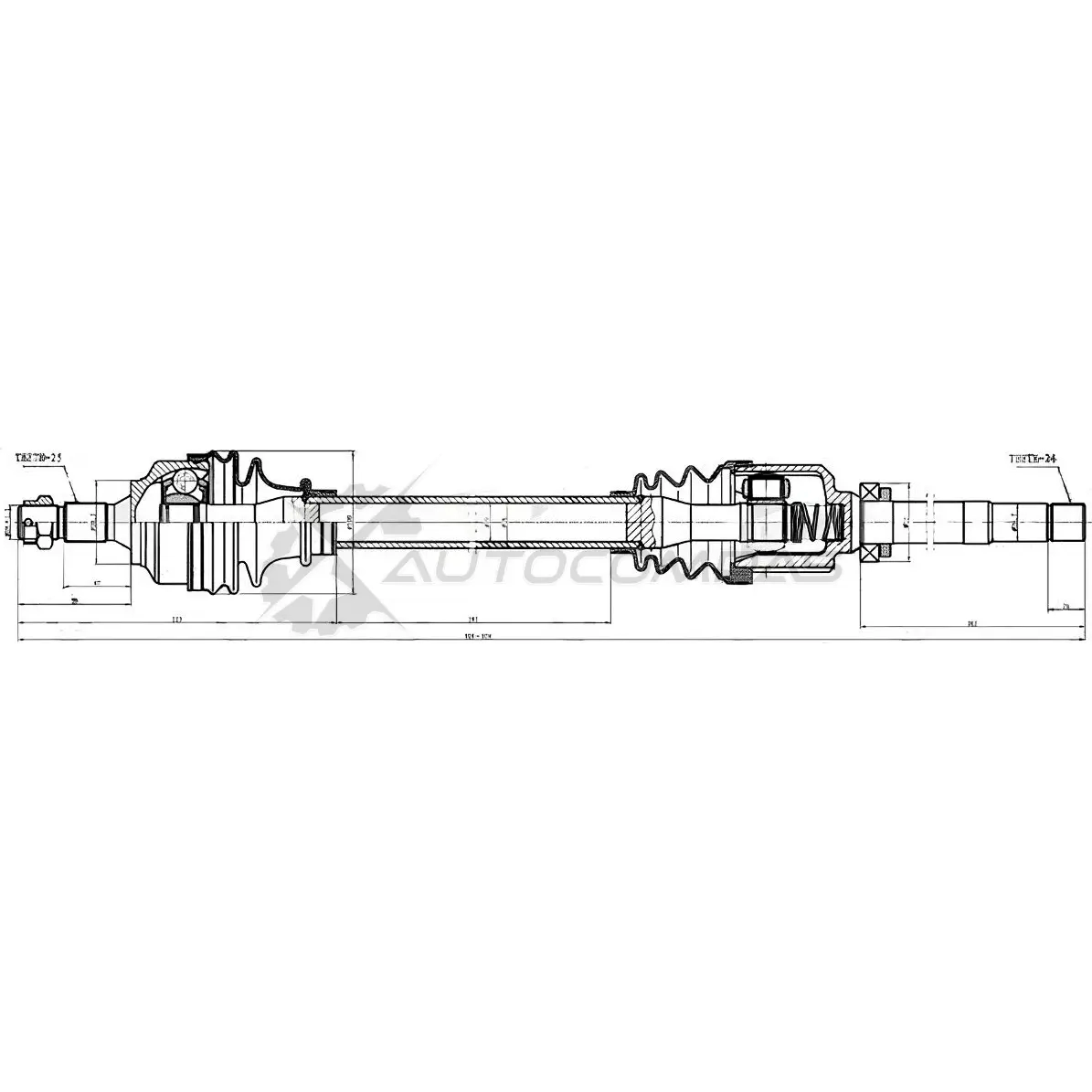 Приводной вал PATRON 65S M6 3525337 PDS0283