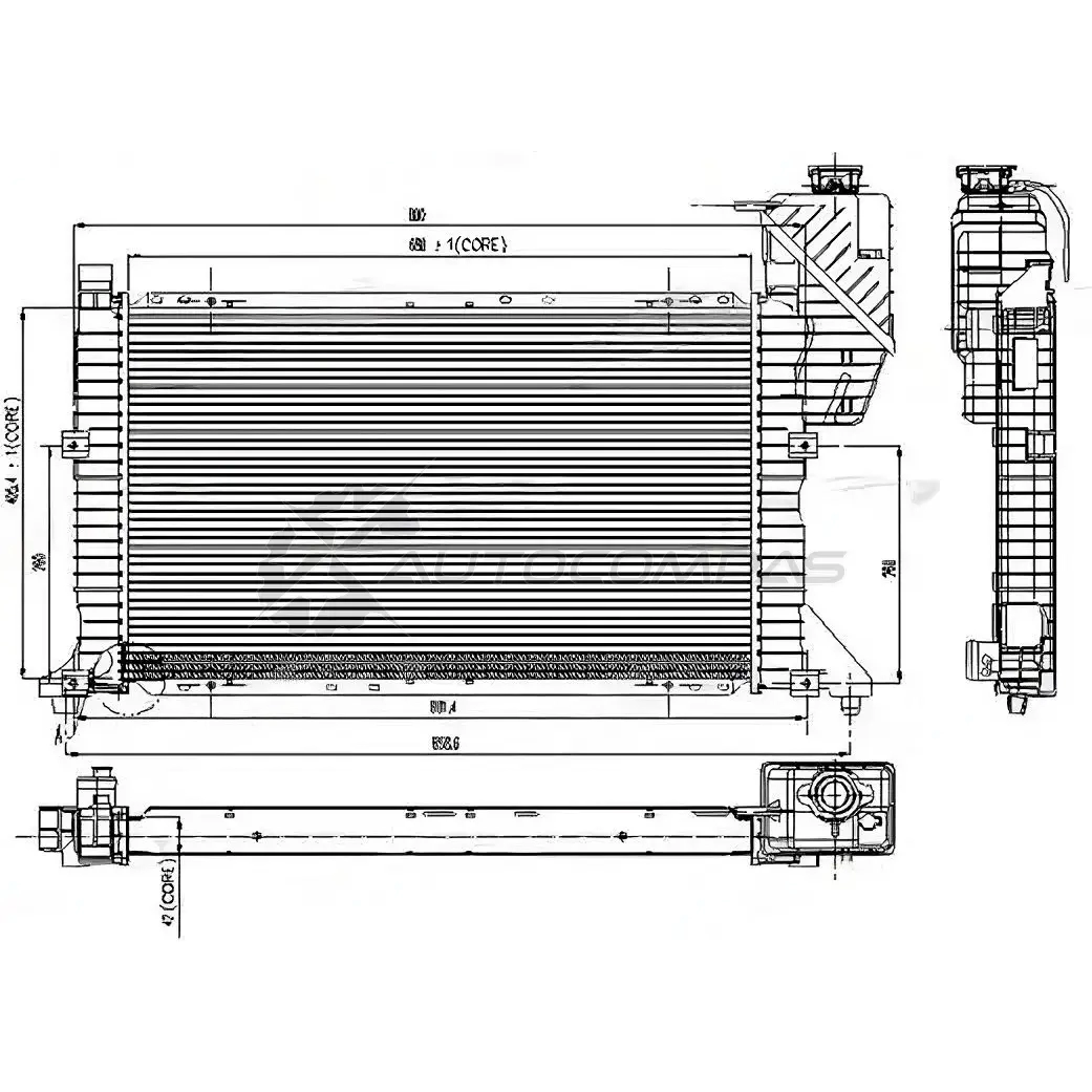 Радиатор охлаждения двигателя PATRON PRS3118 7IOJ 82 1423677177 изображение 0