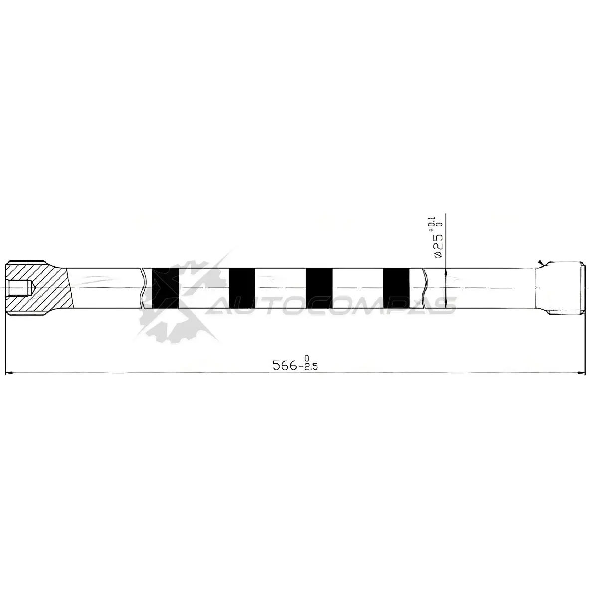 Тяга торсиона PATRON PTB1002 JNMH KX 115359175 изображение 0