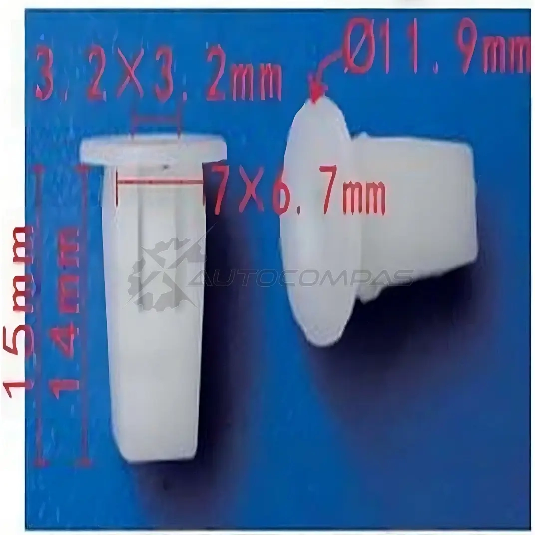 Пистон пластиковый PATRON p371225 DHZ 9Q 1425557883