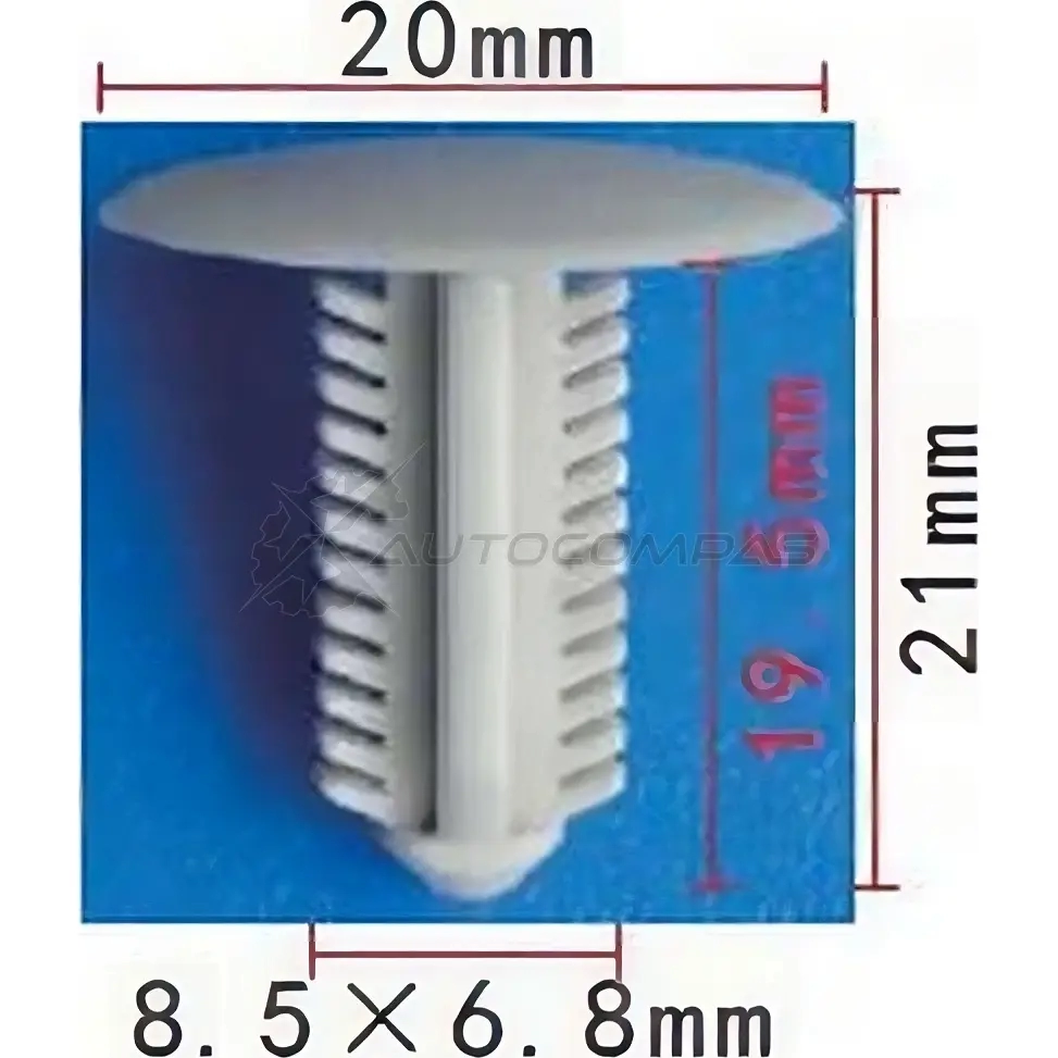 Пистон пластиковый PATRON 6BUK EN p371024 1425557848