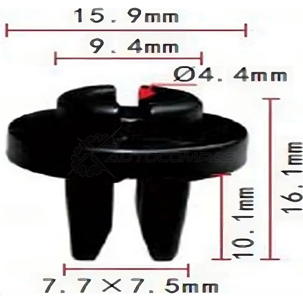Пистон пластиковый PATRON 1425557804 p371004 DWG SRA