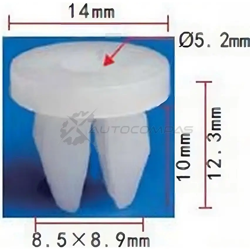 Пистон пластиковый PATRON XBI9QV M 1425557778 p371022
