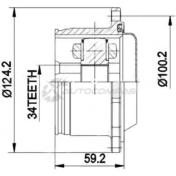 Шрус граната PATRON SK 97K 3524702 PCV5006 изображение 0