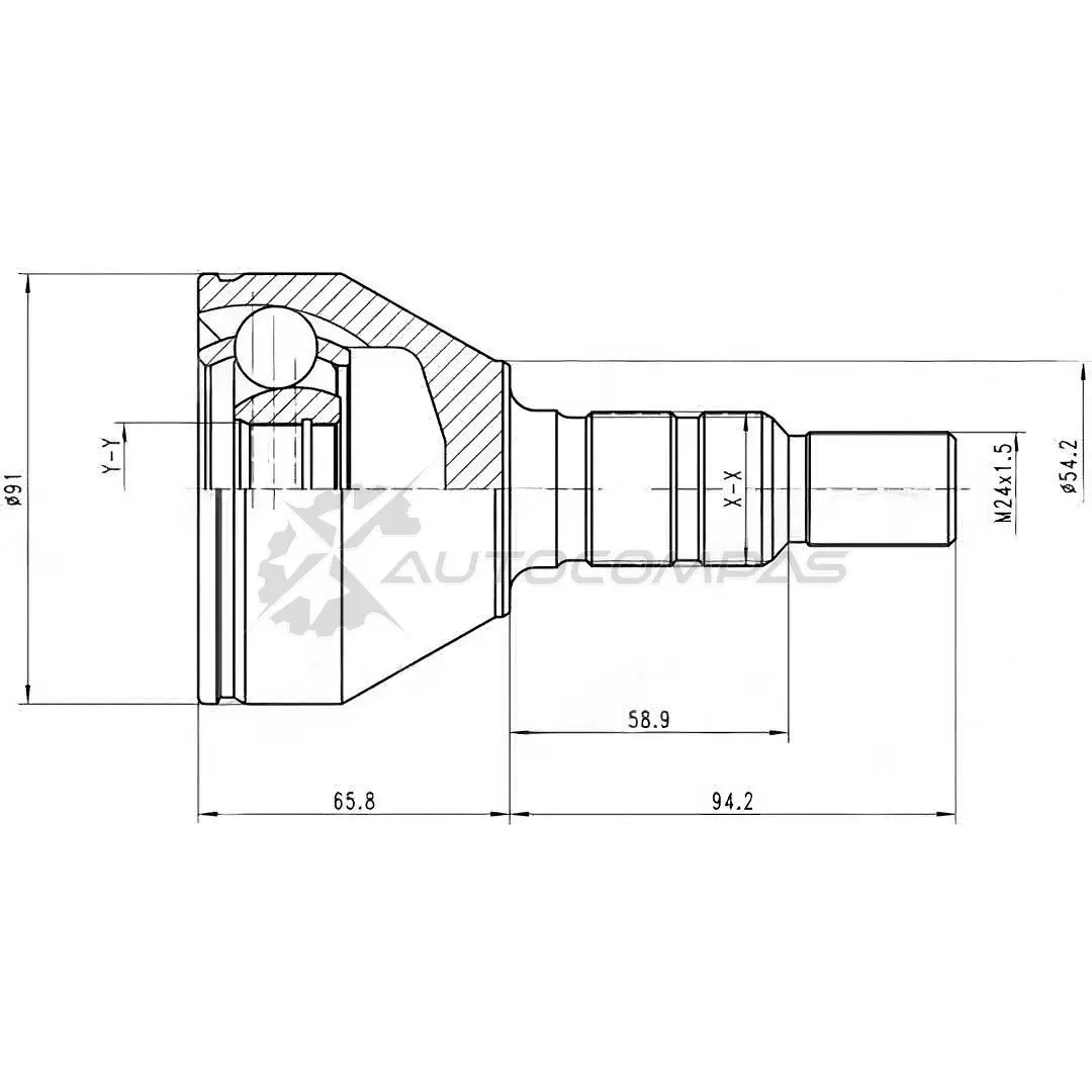 Шрус граната PATRON 3524318 SZ 5XX PCV1506