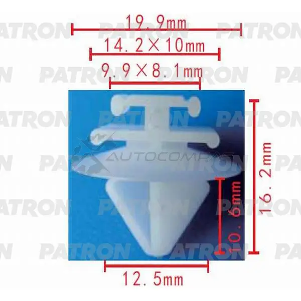 Клипса пластмассовая P37-0464S PATRON P37-0464S GLM Y69 1441230468 изображение 0