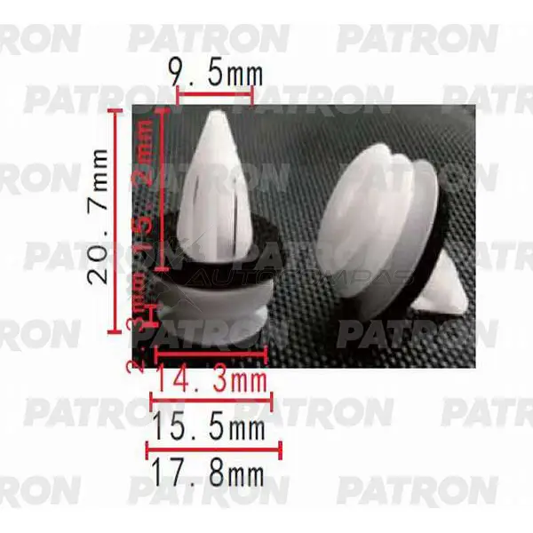 Клипса пластмассовая P37-0265S PATRON 1441231017 R FK8YY P37-0265S изображение 0