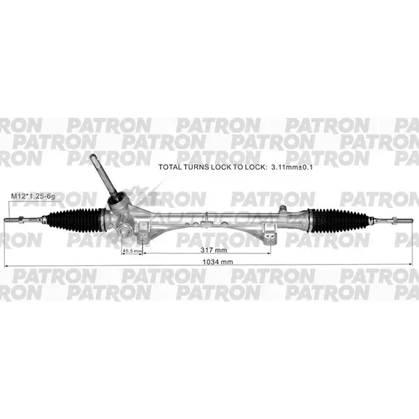 Рейка рулевая PSG3128 PATRON 1441233520 3O WY4 PSG3128