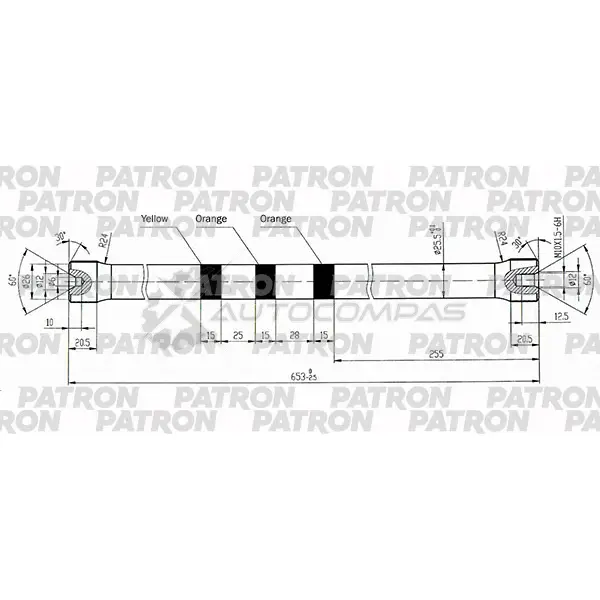 Тяга торсиона PATRON J7 BFECV PTB1012 1425551445 изображение 0