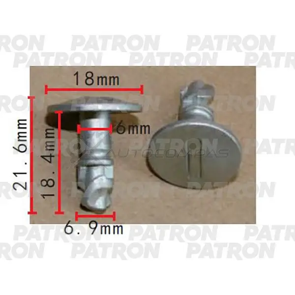 Штифт крепежный P37-2326S PATRON P37-2326S 1441239538 LUR9U Z