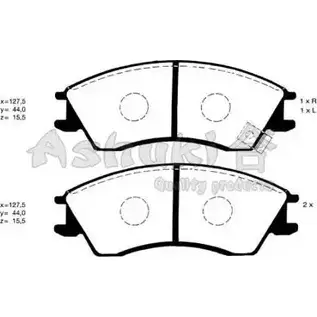 Тормозные колодки, дисковые, комплект ASHUKI 3052126 S011-13 BTIA4P K4VS8 D9 изображение 0