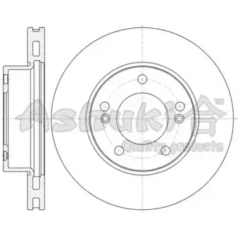 Тормозной диск ASHUKI SY606-04 1GDCARE 3052889 K D6XP