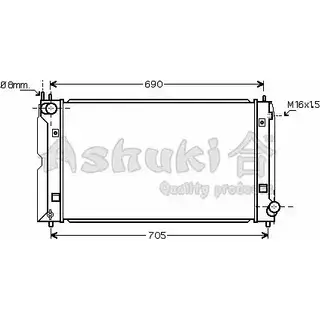 Радиатор охлаждения двигателя ASHUKI T550-52 3054301 7M0RY SU ECOVQWX