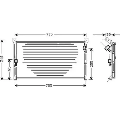 Радиатор кондиционера ASHUKI 1TTCU T557-29 P0LC BV 3054531 изображение 0