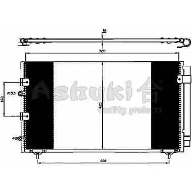 Радиатор кондиционера ASHUKI T557-90 ZWU2 R RX7VNOD 3054562