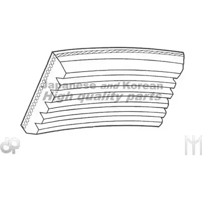Приводной ремень, поликлиновой ASHUKI 9 6MAWG BXN39F5 VM7-2120 3057212
