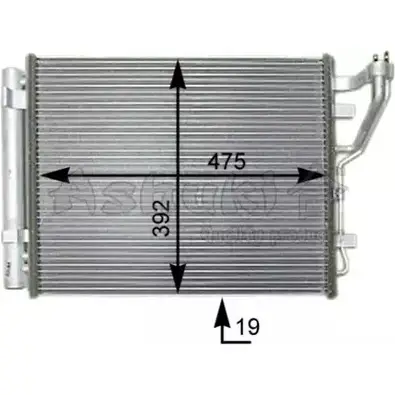 Радиатор кондиционера ASHUKI 3057821 Y550-94 BGND W IGDB9