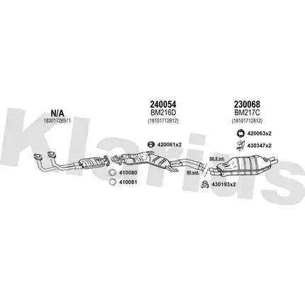 Система выпуска ОГ KLARIUS 060103E 95SJRZV 3059021 DNQ AMHS изображение 0
