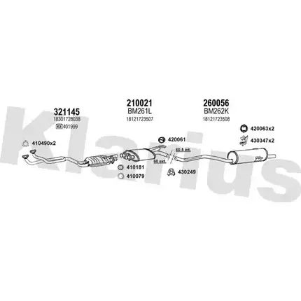 Система выпуска ОГ KLARIUS ZM8Q V 3059050 060151E WHEFZX изображение 0