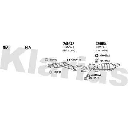 Система выпуска ОГ KLARIUS 3059072 R28DHKR 060197E CRG6 Z изображение 0