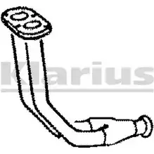 Выхлопная труба глушителя KLARIUS 96 W41 3059312 I8PGKR3 110085