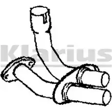 Выхлопная труба глушителя KLARIUS 110452 HVB 4G P0MQR3 3059537 изображение 0