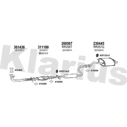 Система выпуска ОГ KLARIUS 3059737 TLCWE KY EOBPZ57 120101E изображение 0