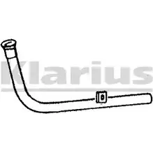 Выхлопная труба глушителя KLARIUS S72Q7CC 120197 3059816 5 HBQS1G изображение 0