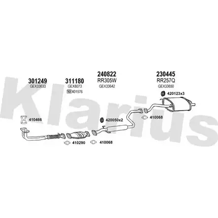 Система выпуска ОГ KLARIUS 3059900 E4FA N 120307E MZ9N3Z5 изображение 0
