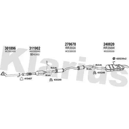 Система выпуска ОГ KLARIUS 120379E M7UHK7V 3059985 P Y0GET изображение 0