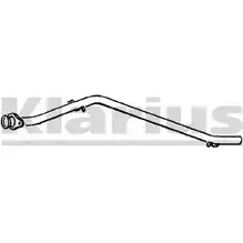 Выхлопная труба глушителя KLARIUS 4TIC8HK QICZ AHG 140187 3060466