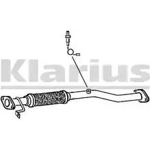 Выхлопная труба глушителя KLARIUS SF JJ79 VWDYMV 142716 3060541 изображение 0