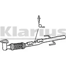 Выхлопная труба глушителя KLARIUS 86ZXB7 150404 3061022 L1A5R U1