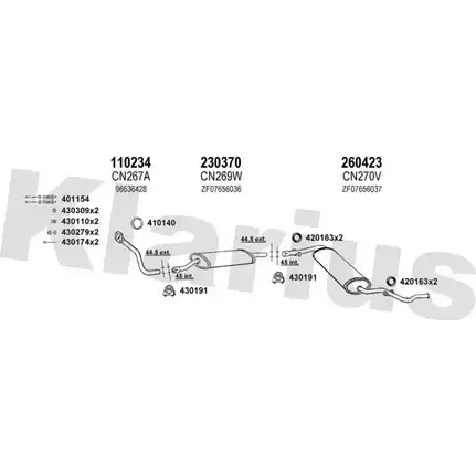 Система выпуска ОГ KLARIUS 3061434 G8AJQFT MNH7HV 5 180214E изображение 0