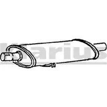 Передний глушитель KLARIUS 1GSYH 210092 3061916 L1V5 BZG