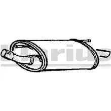 Задний глушитель KLARIUS EM29IR 210518 3L3B Z 3062235