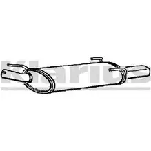 Задний глушитель KLARIUS FFU0RK J 3062257 210547 RHYQHFP изображение 0