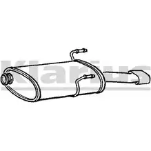 Задний глушитель KLARIUS 210652 3062310 G 0QN2O OU4Q5O