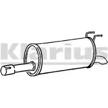 Задний глушитель KLARIUS DSDCK J 210706 BRTFS 3062347