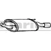 Задний глушитель KLARIUS 3062391 CWCAA 210777 TF2 4RL