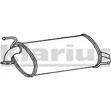 Задний глушитель KLARIUS 210906 UP25WVP 3062511 5IJCW WT