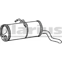 Задний глушитель KLARIUS 210941 TT HT7L UM230SS 3062541