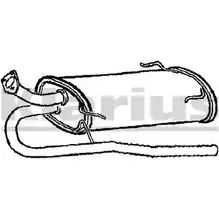 Задний глушитель KLARIUS 220553 7WU 5Q EPF6XH 3062963