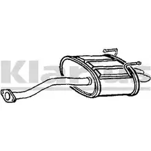 Задний глушитель KLARIUS MME78 220812 E0 P38 3063141