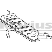 Задний глушитель KLARIUS 220883 C4LYF7 1 FTOE79M 3063206 изображение 0