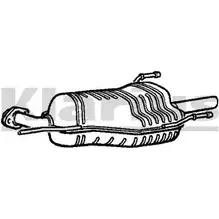 Задний глушитель KLARIUS 220979 9 AZPO49 3063293 A41CVL