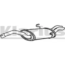 Задний глушитель KLARIUS 230500 3063733 G ENZRF XZYF9